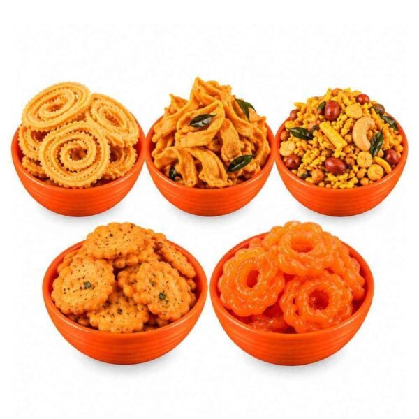 Murukku, Bakoda, Bombay Mixer, Thattai & Jangiri Combo β Aswin's Sweets
