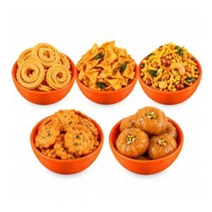 Murukku, Bakoda, Mixture, Mini Thattai & Badusha Combo – Aswin's Sweets